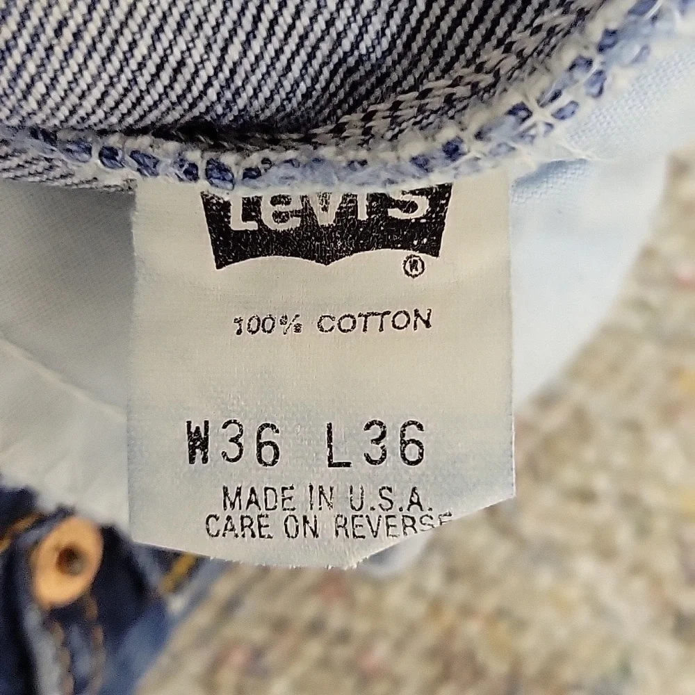 Levi's 560 Relaxed blue Jeans Classic Denim 36 X 36 Vintage orange tag